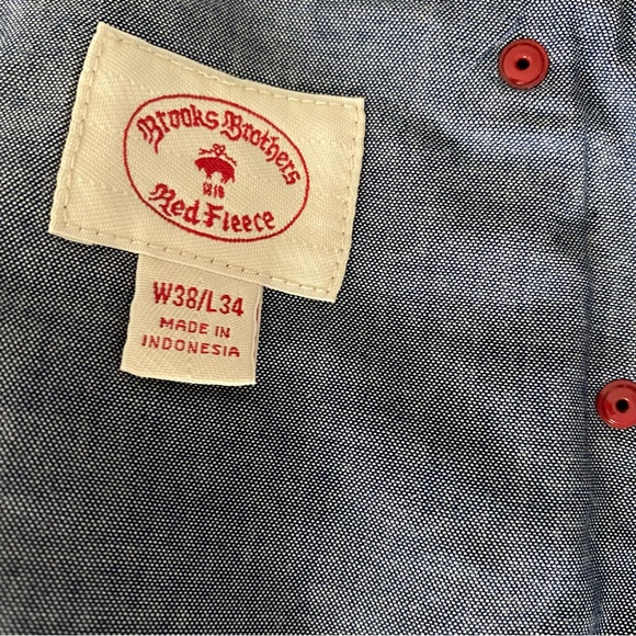 Brooks Brothers Jeans, White, Classic, Red Fleece Line, 98% Cotton, 2% Elastane - Picture 14 of 15